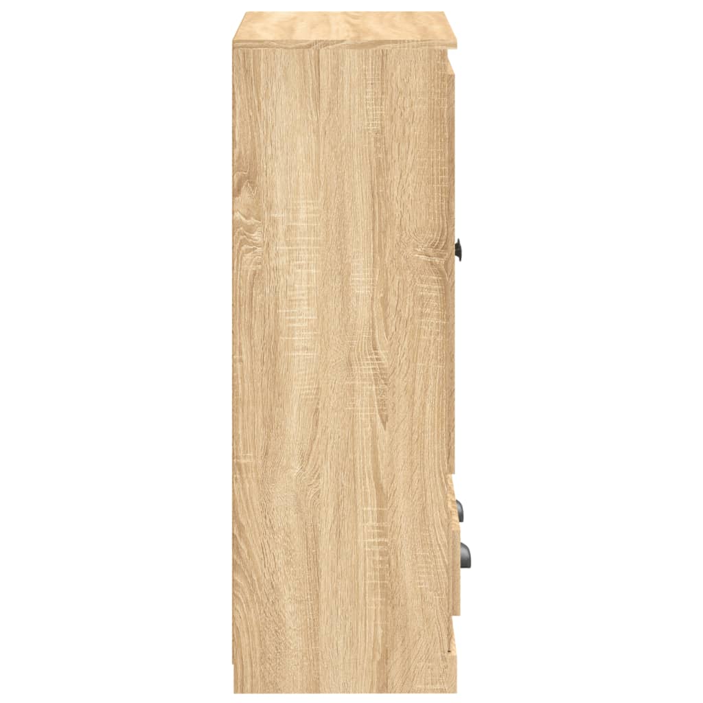 Sonoma tölgy szerelt fa magasszekrény 60x35,5x103,5 cm