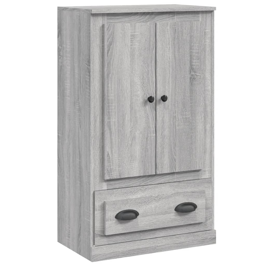 Szürke sonoma szerelt fa magasszekrény 60x35,5x103,5 cm