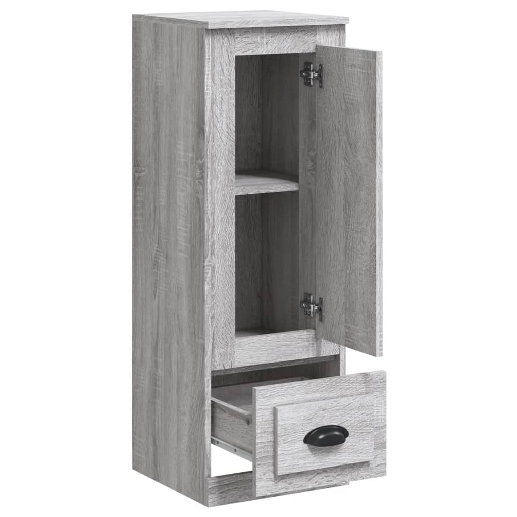 Szürke sonoma szerelt fa magasszekrény 36x35,5x103,5 cm