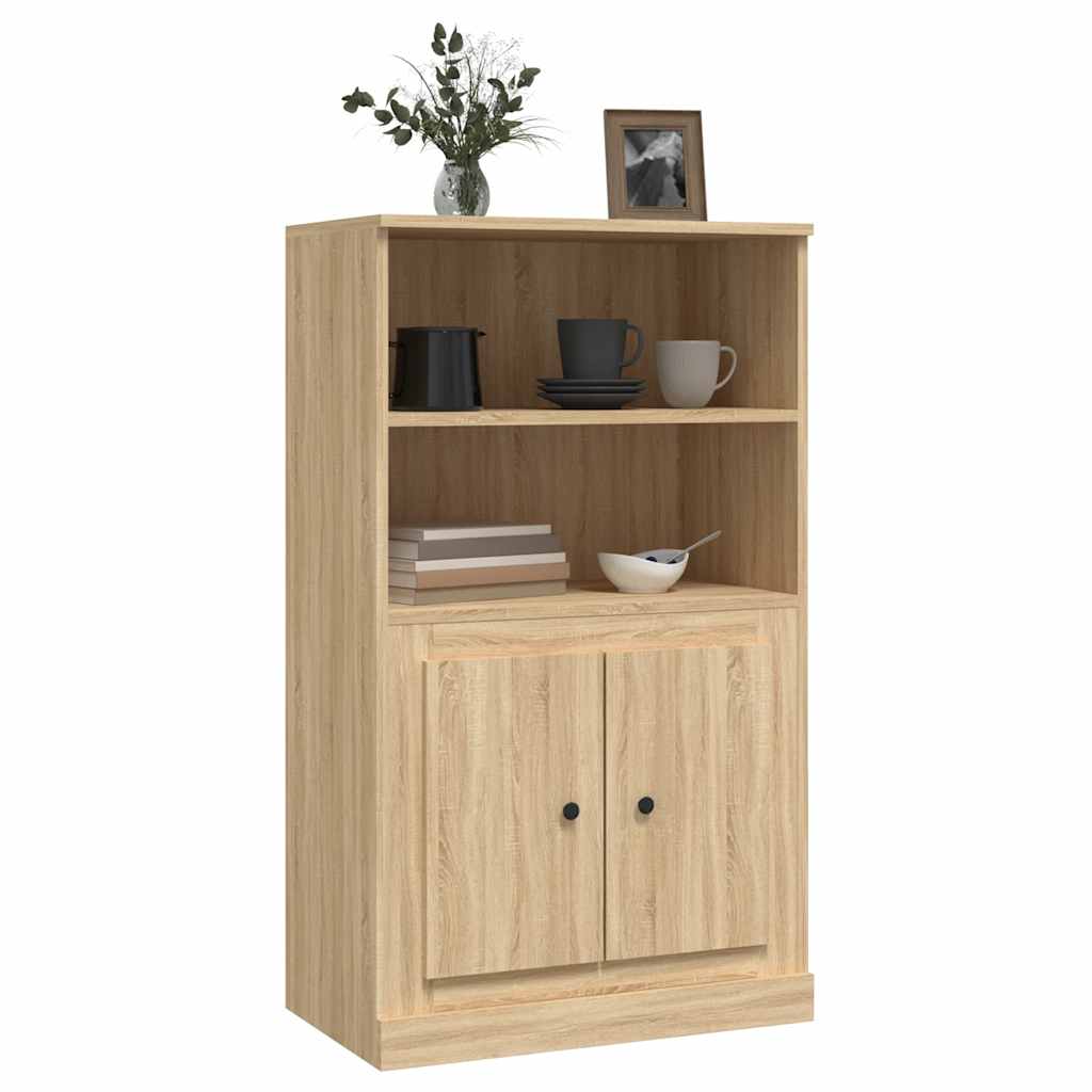 Sonoma tölgy szerelt fa magasszekrény 60x35,5x103,5 cm