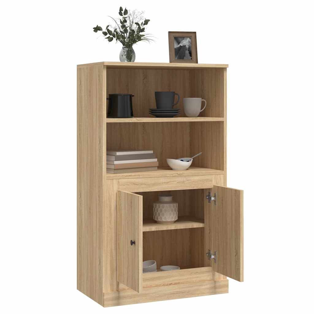Sonoma tölgy szerelt fa magasszekrény 60x35,5x103,5 cm