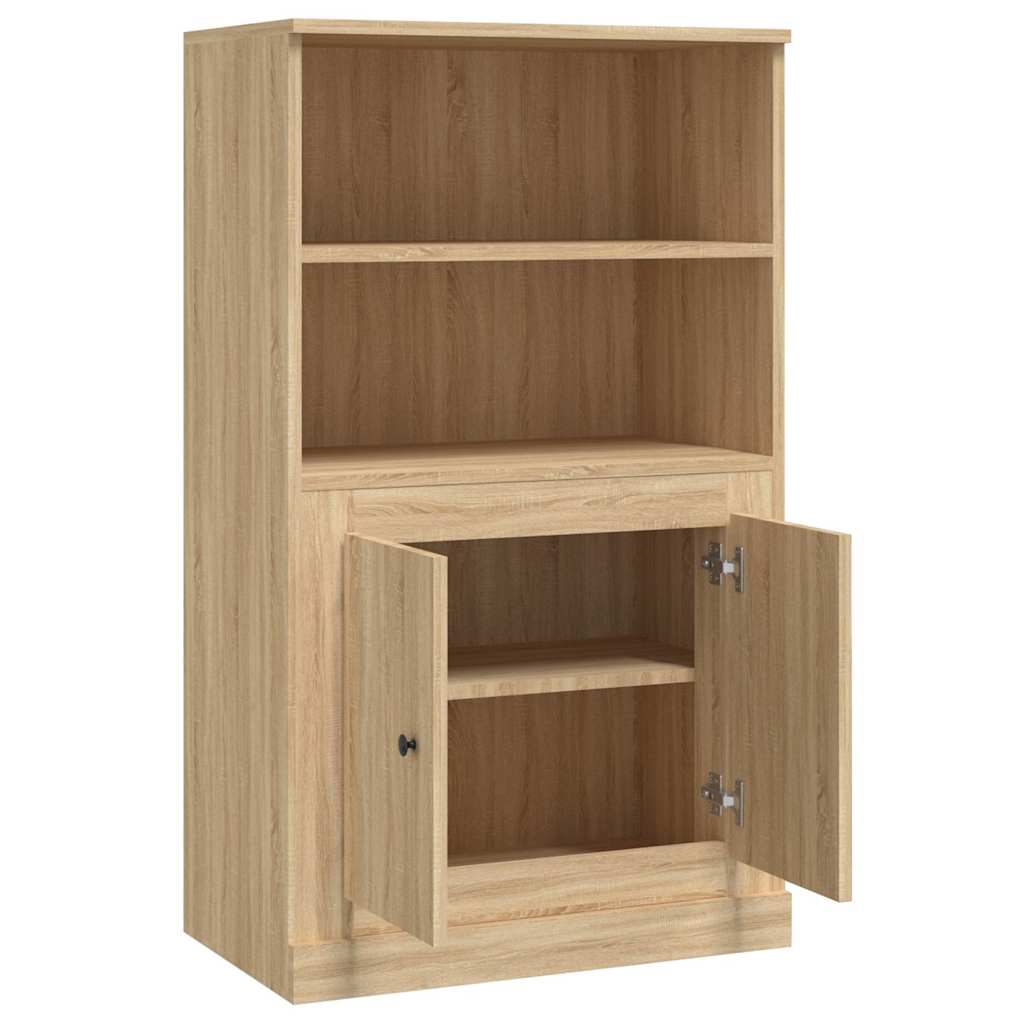 Sonoma tölgy szerelt fa magasszekrény 60x35,5x103,5 cm