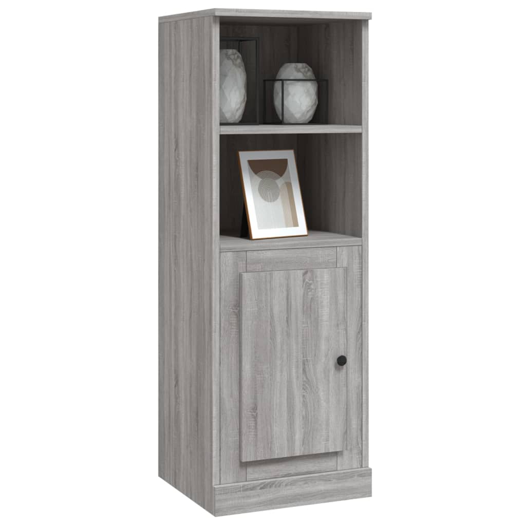 Szürke sonoma szerelt fa magasszekrény 36x35,5x103,5 cm
