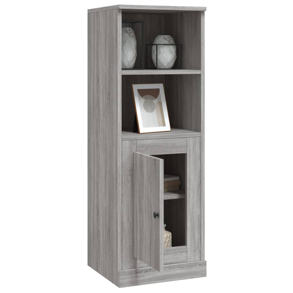 Szürke sonoma szerelt fa magasszekrény 36x35,5x103,5 cm