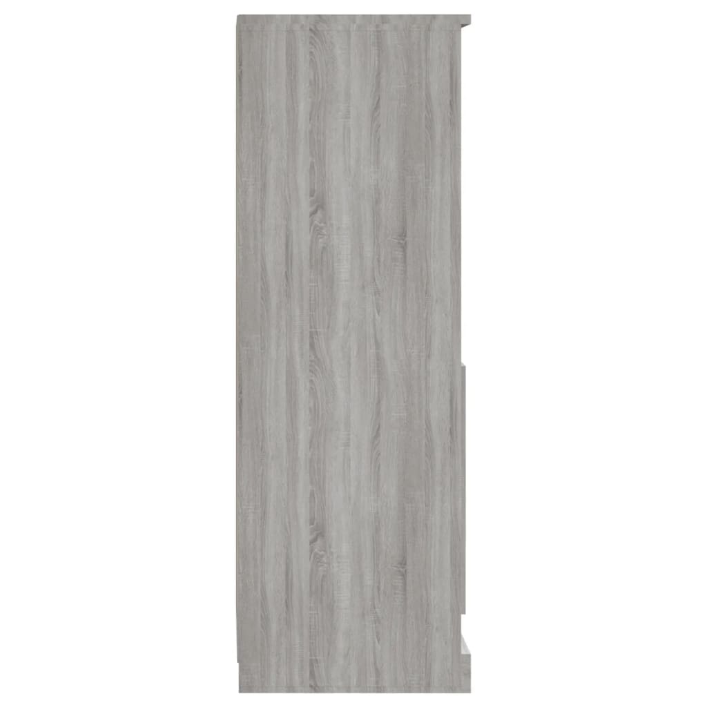 Szürke sonoma szerelt fa magasszekrény 36x35,5x103,5 cm