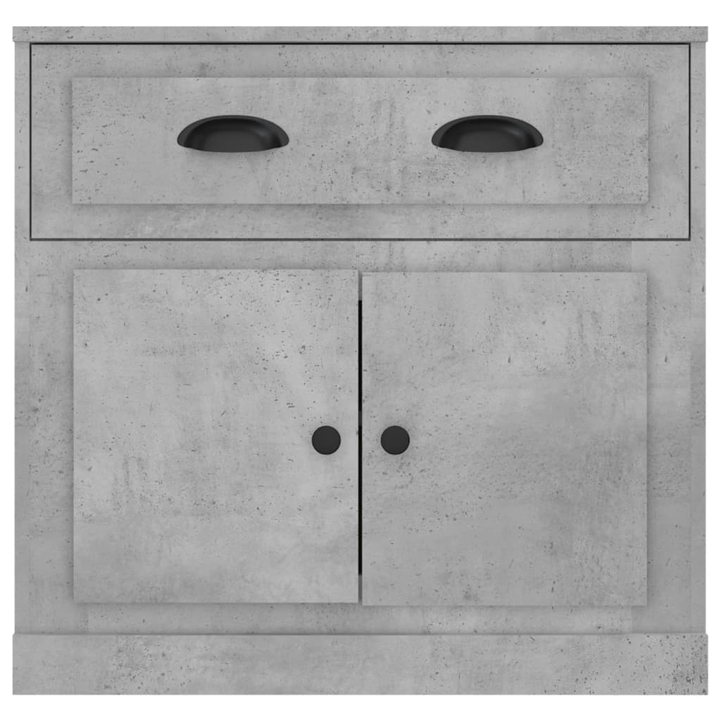 Betonszürke szerelt fa tálalószekrény 70x35,5x67,5 cm
