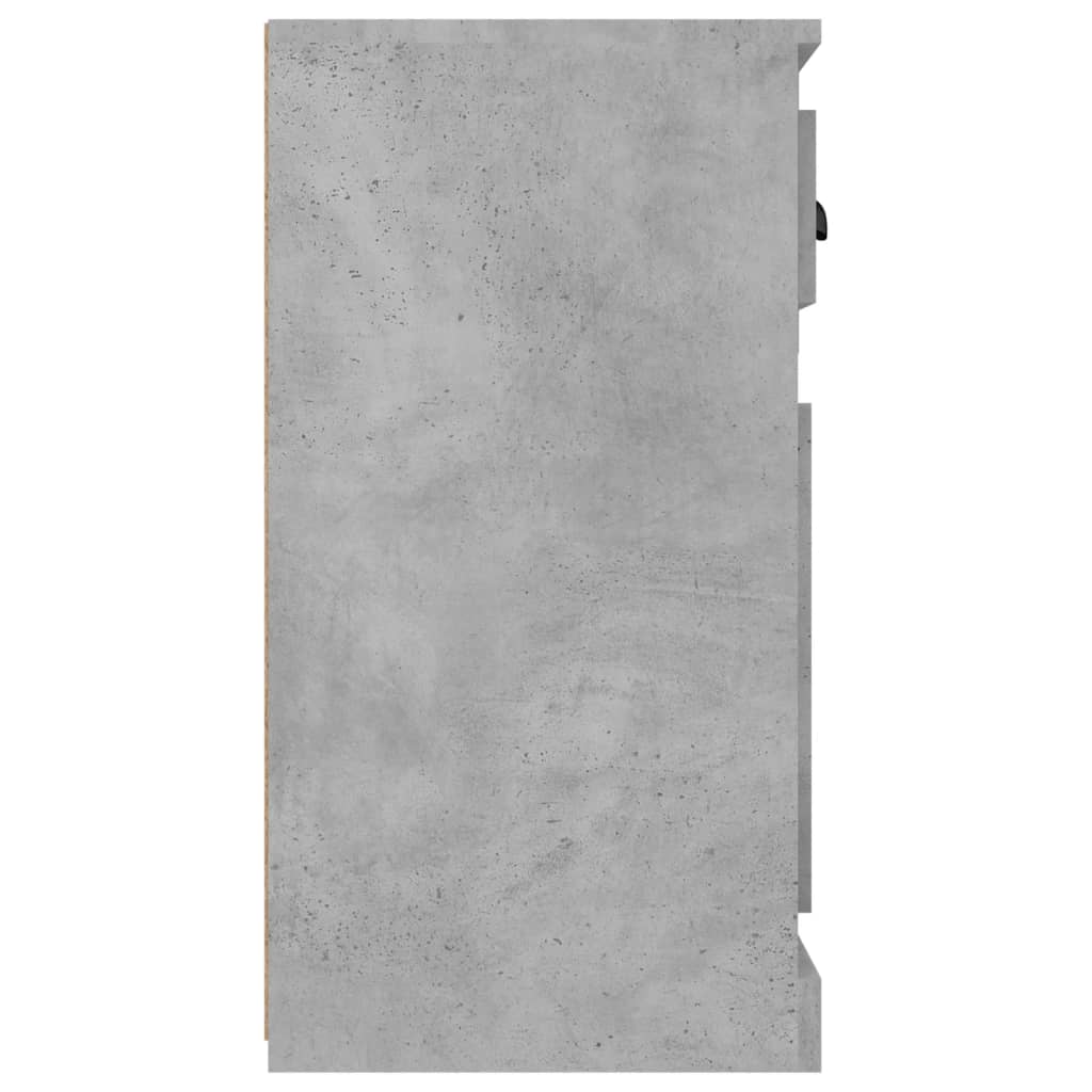 Betonszürke szerelt fa tálalószekrény 70x35,5x67,5 cm
