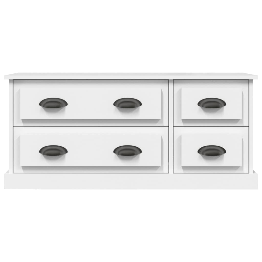 Fehér szerelt fa tv-szekrény 100x35,5x45 cm Fehér szerelt fa tv-szekrény 100x35,5x45 cm
