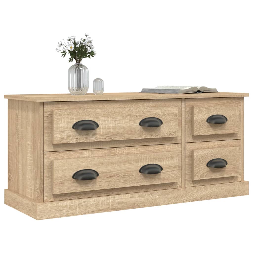 Sonoma tölgyszínű szerelt fa tv-szekrény 100x35,5x45 cm Sonoma tölgyszínű szerelt fa tv-szekrény 100x35,5x45 cm