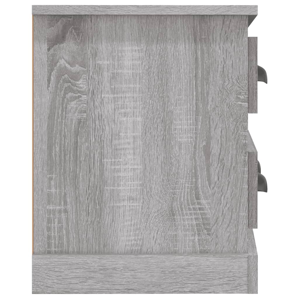Szürke sonoma színű szerelt fa tv-szekrény 100x35,5x45 cm