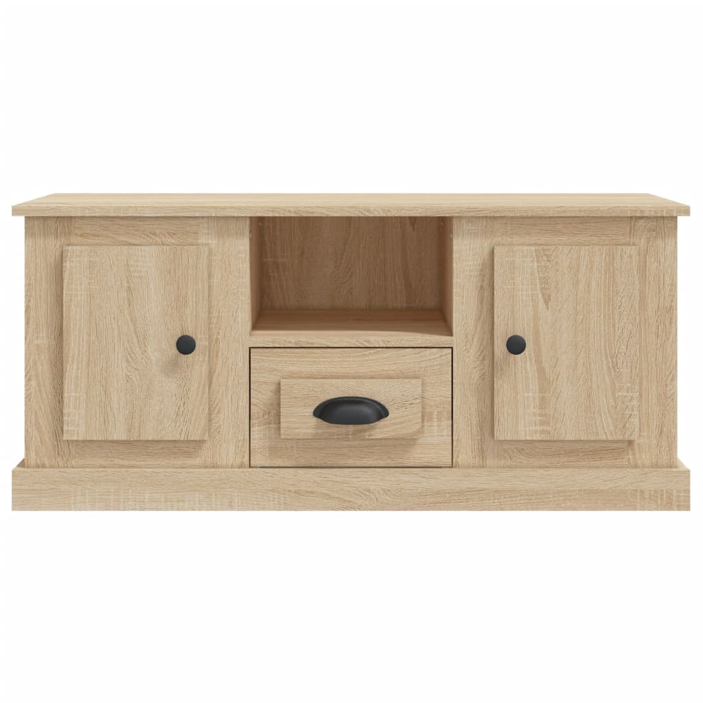 Sonoma-tölgyszínű szerelt fa fali tv-szekrény 100x35,5x45 cm Sonoma-tölgyszínű szerelt fa fali tv-szekrény 100x35,5x45 cm