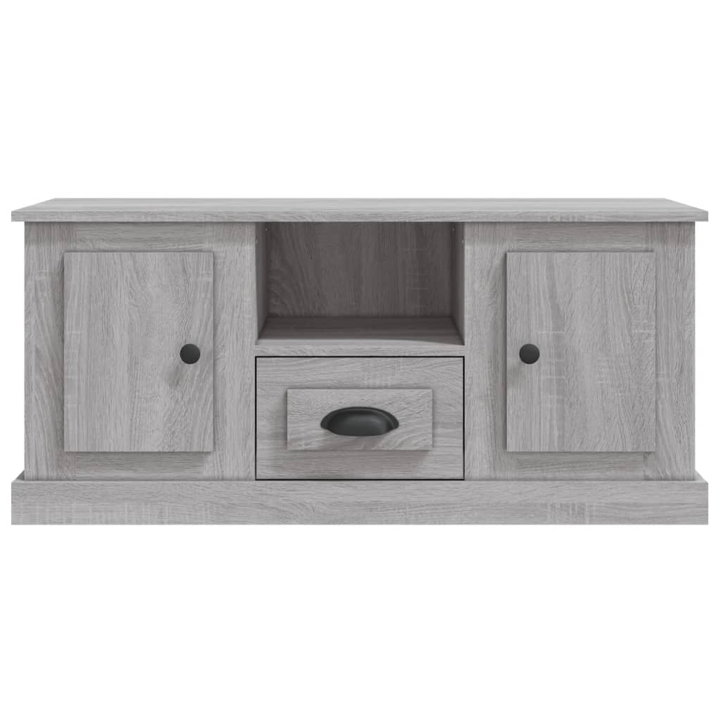 Szürke sonoma színű szerelt fa tv-szekrény 100x35,5x45 cm Szürke sonoma színű szerelt fa tv-szekrény 100x35,5x45 cm