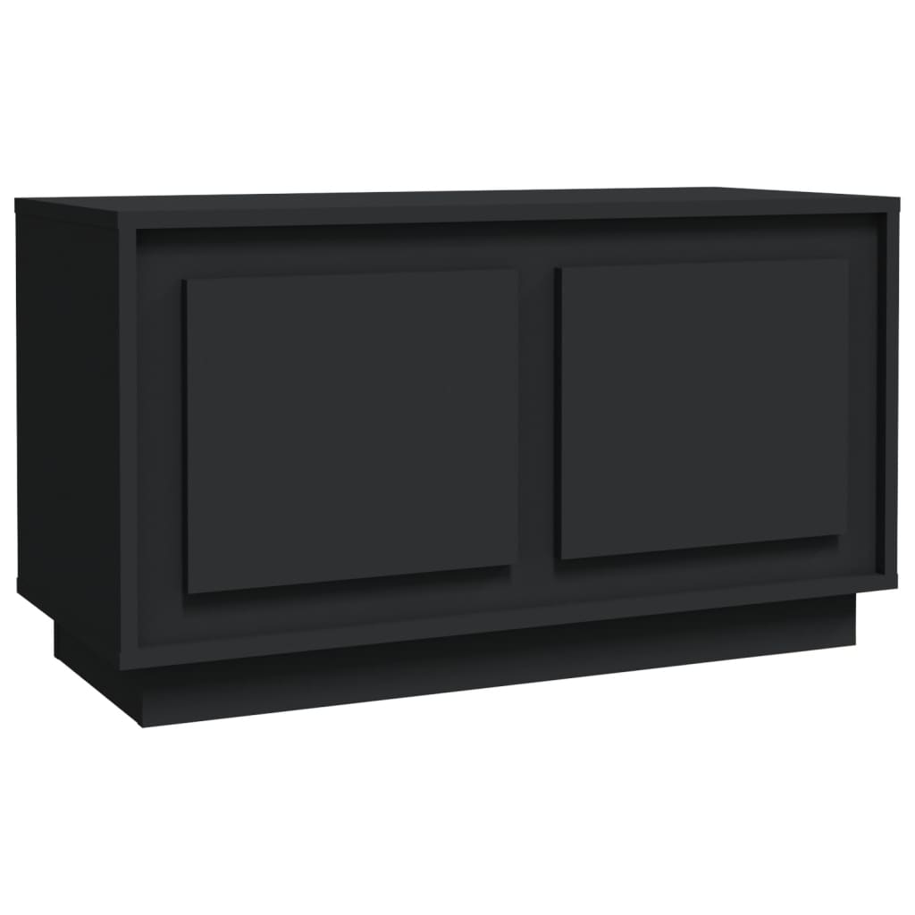 Fekete szerelt fa tv-szekrény 80x35x45 cm Fekete szerelt fa tv-szekrény 80x35x45 cm