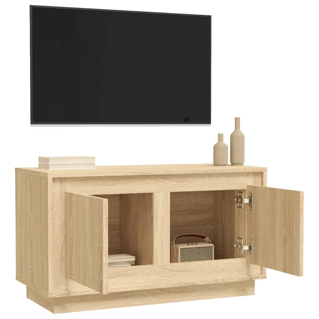 Sonoma-tölgyszínű szerelt fa fali tv-szekrény 80x35x45 cm Sonoma-tölgyszínű szerelt fa fali tv-szekrény 80x35x45 cm