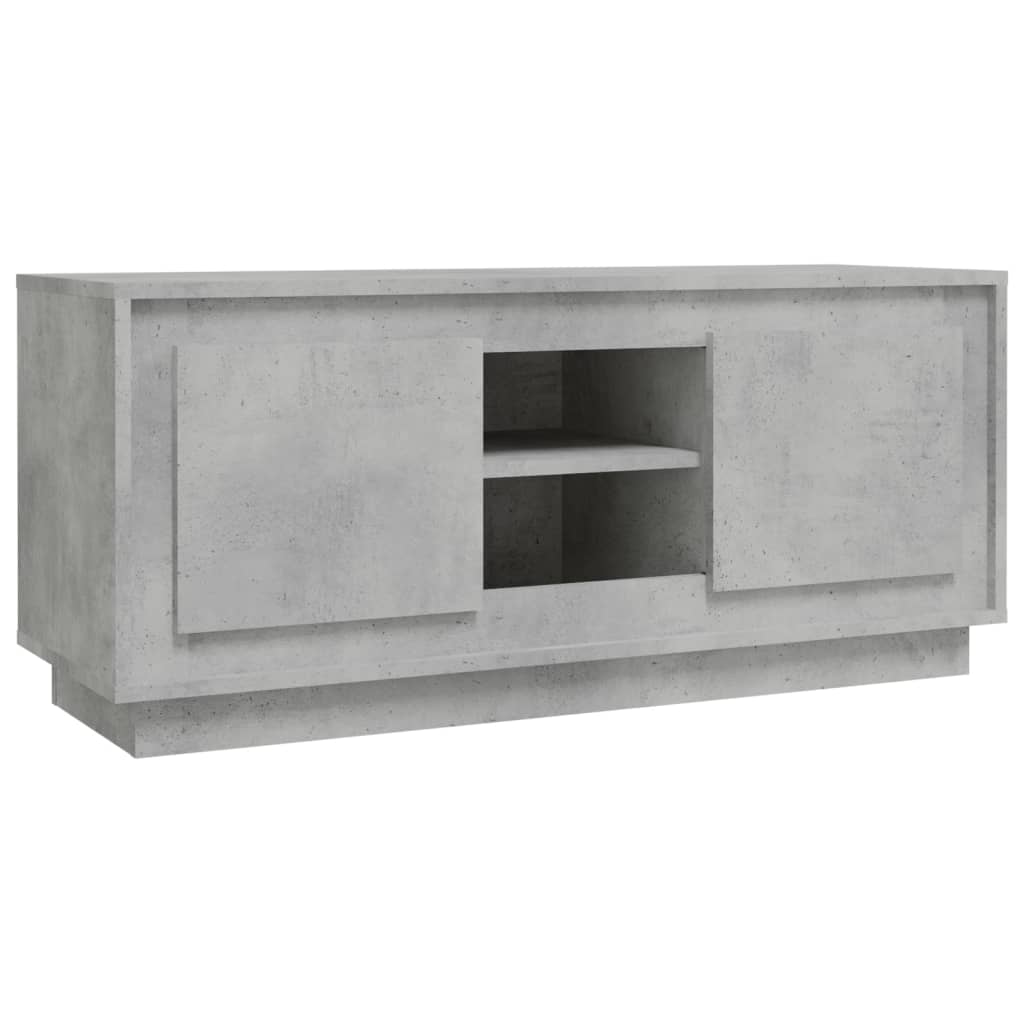 Betonszürke szerelt fa tv-szekrény 102x35x45 cm