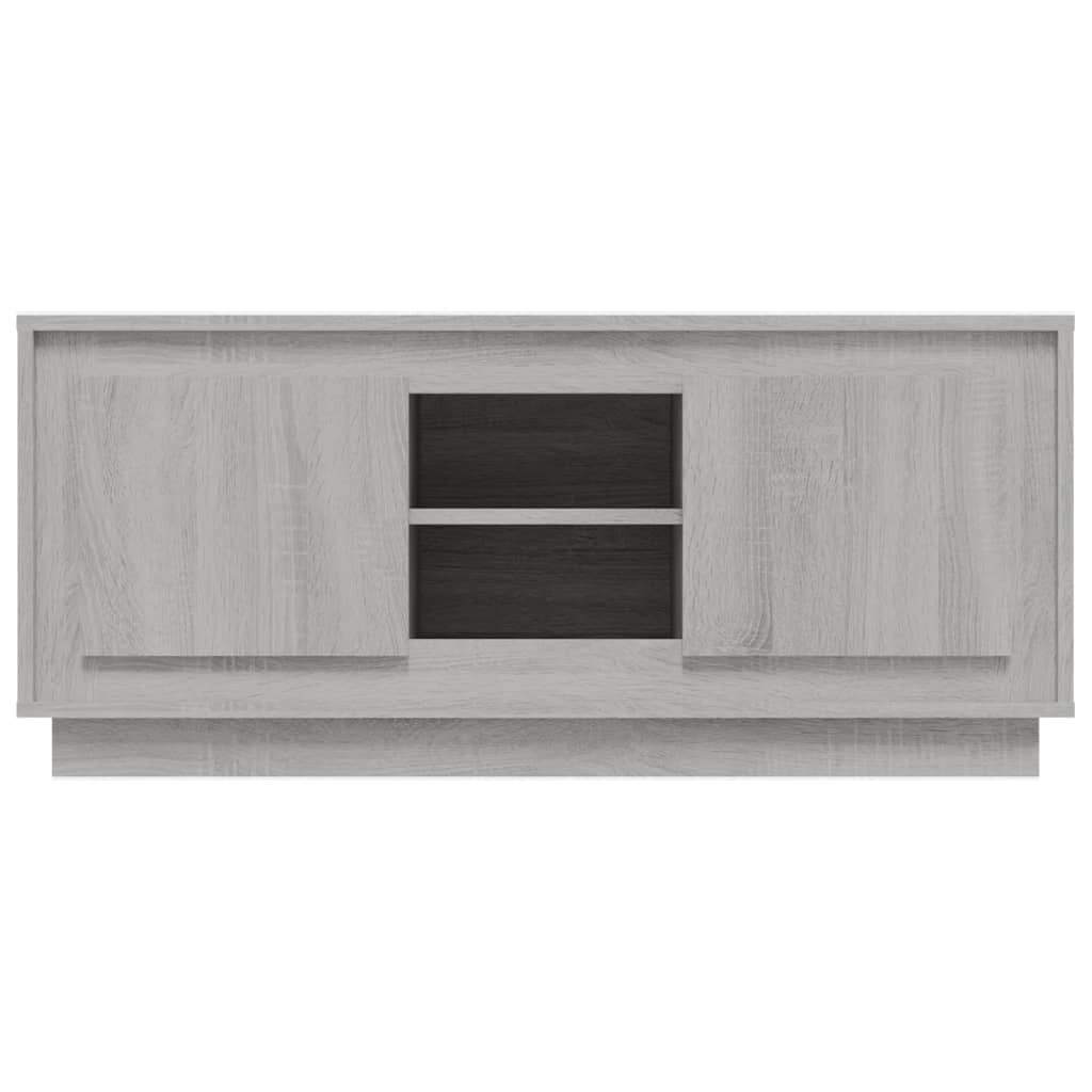 Szürke sonoma színű szerelt fa tv-szekrény 102x35x45 cm Szürke sonoma színű szerelt fa tv-szekrény 102x35x45 cm