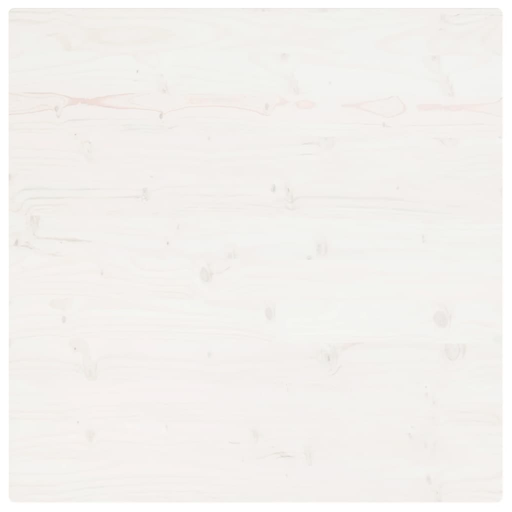 Fehér tömör fenyőfa ovális asztallap 70x70x2,5 cm