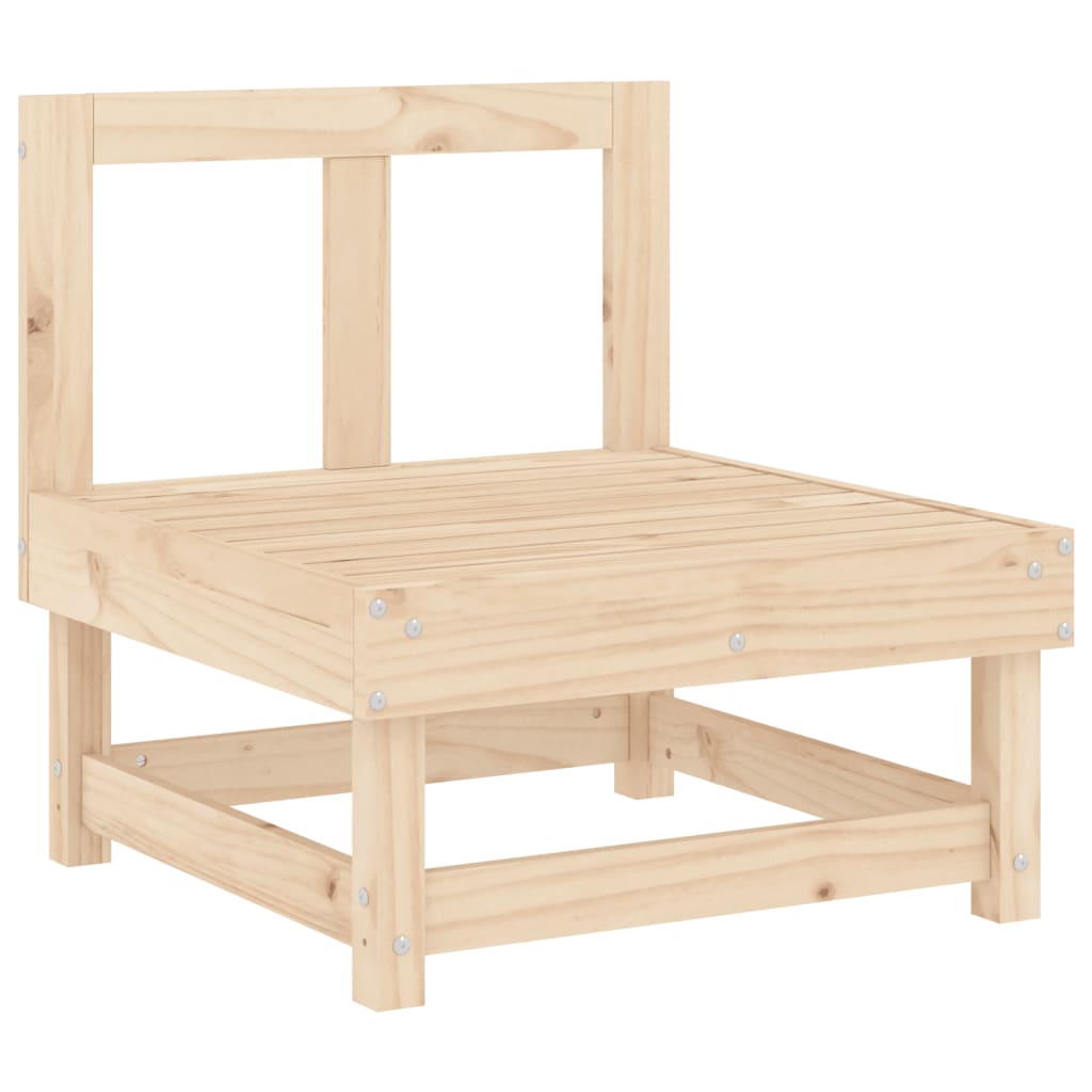 Tömör fenyőfa középső kanapé párnákkal