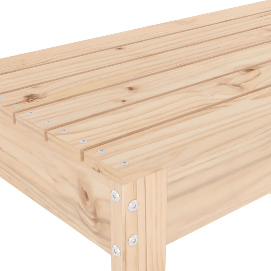 Tömör fenyőfa kerti pad 110x38x45 cm