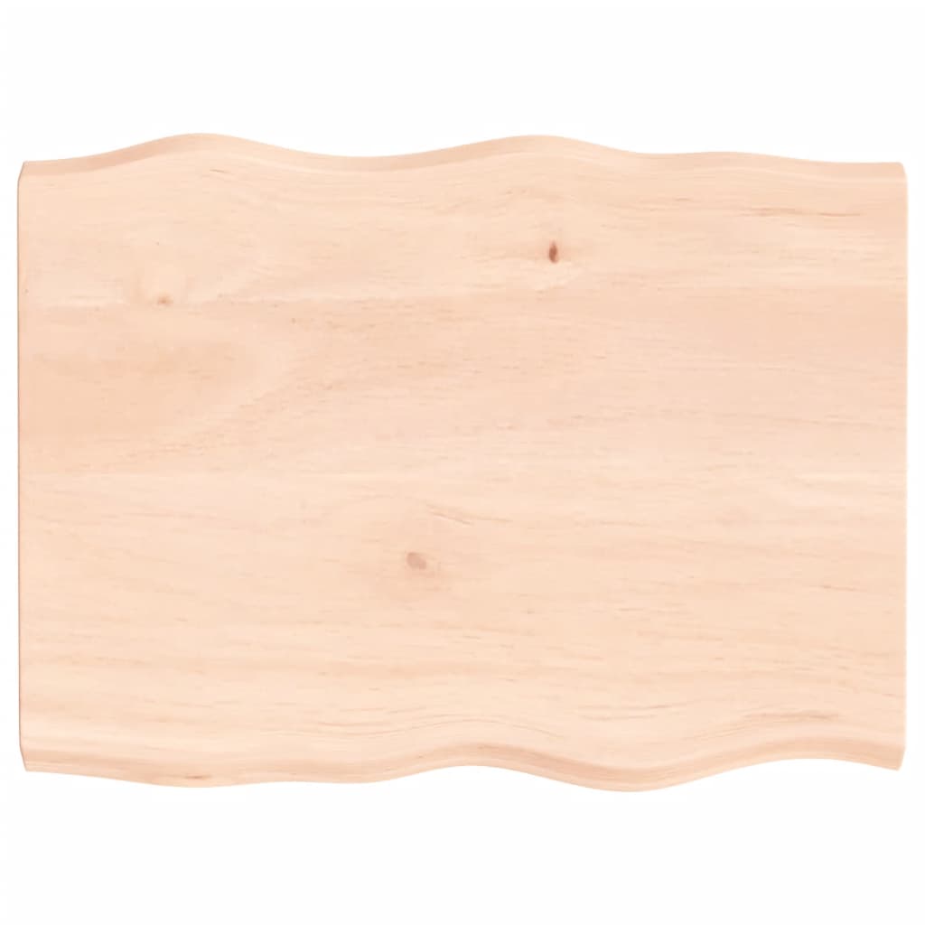 Asztallap 80x60x(2-4) cm kezeletlen tömör fa élőszegélyes