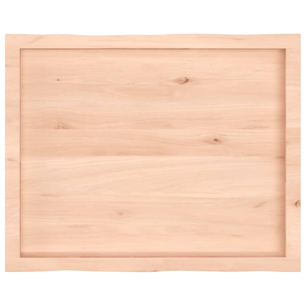 Asztallap 80x60x(2-4) cm kezeletlen tömör fa élőszegélyes
