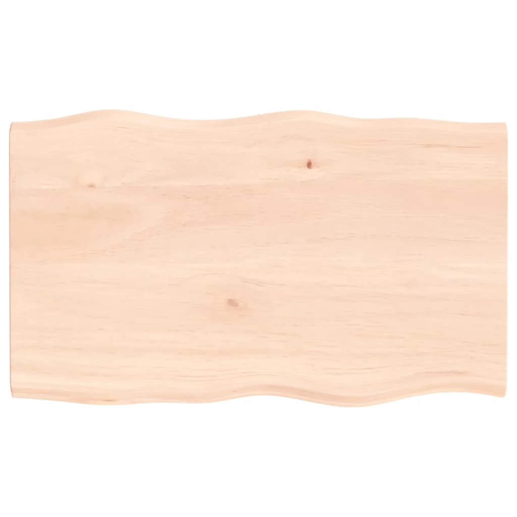 Asztallap 100x60x2 cm kezeletlen tömörfa tölgyfa élőszegélyes Asztallap 100x60x2 cm kezeletlen tömörfa tölgyfa élőszegélyes