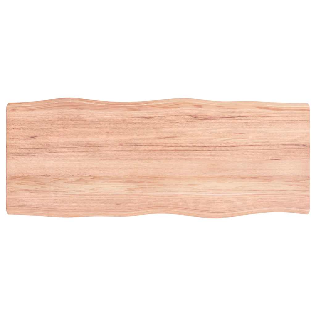 Világosbarna asztallap 100x40x(2-4)cm kezelt tömör élőszegélyes