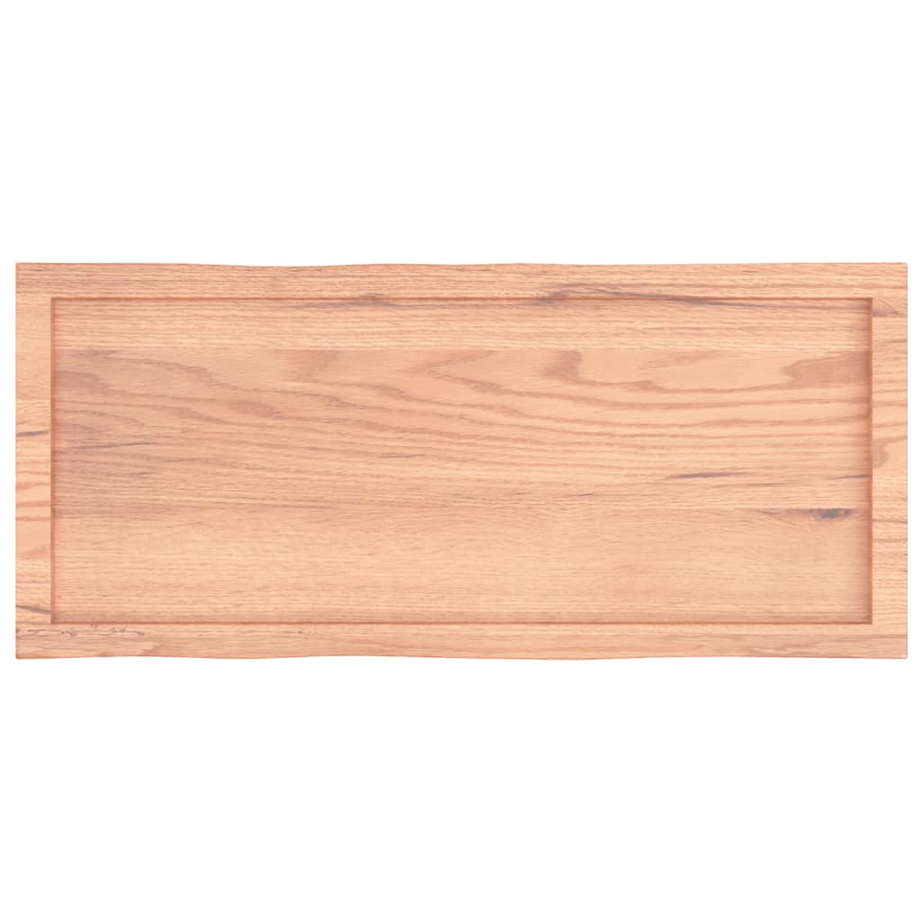 Világosbarna asztallap 100x40x(2-4)cm kezelt tömör élőszegélyes
