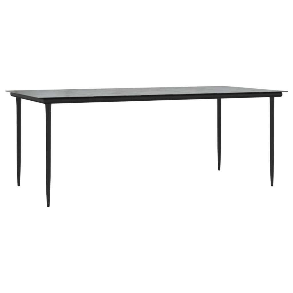 7 részes fekete polyrattan kerti ülőgarnitúra párnákkal 7 részes fekete polyrattan kerti ülőgarnitúra párnákkal