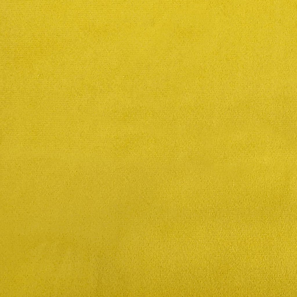 Sárga l-alakú bársony kanapéágy 271x140x70 cm Sárga l-alakú bársony kanapéágy 271x140x70 cm