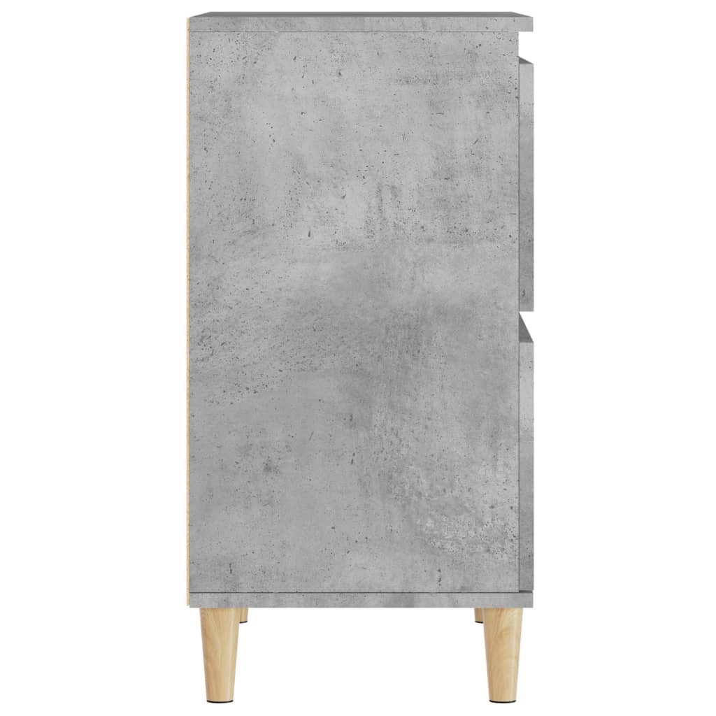 2 db betonszürke szerelt fa tálalószekrény 60 x 35 x 70 cm