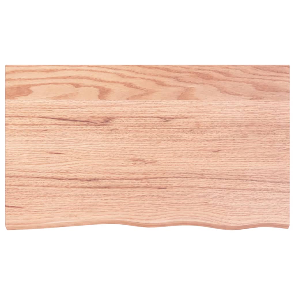 Világosbarna kezelt tömör tölgyfa asztallap 100 x 60 x 2 cm Világosbarna kezelt tömör tölgyfa asztallap 100 x 60 x 2 cm