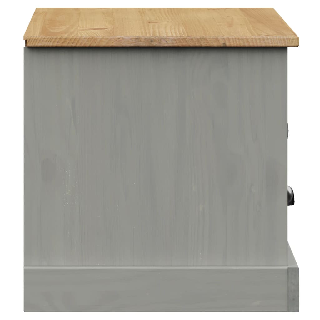 Vigo szürke tömör fenyőfa tv-szekrény 106 x 40 x 40 cm Vigo szürke tömör fenyőfa tv-szekrény 106 x 40 x 40 cm