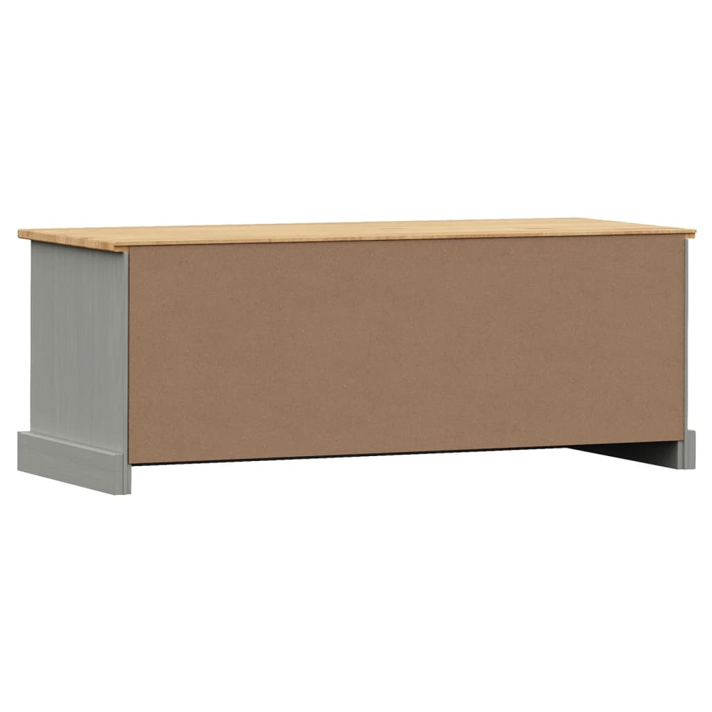 Vigo szürke tömör fenyőfa tv-szekrény 106 x 40 x 40 cm Vigo szürke tömör fenyőfa tv-szekrény 106 x 40 x 40 cm