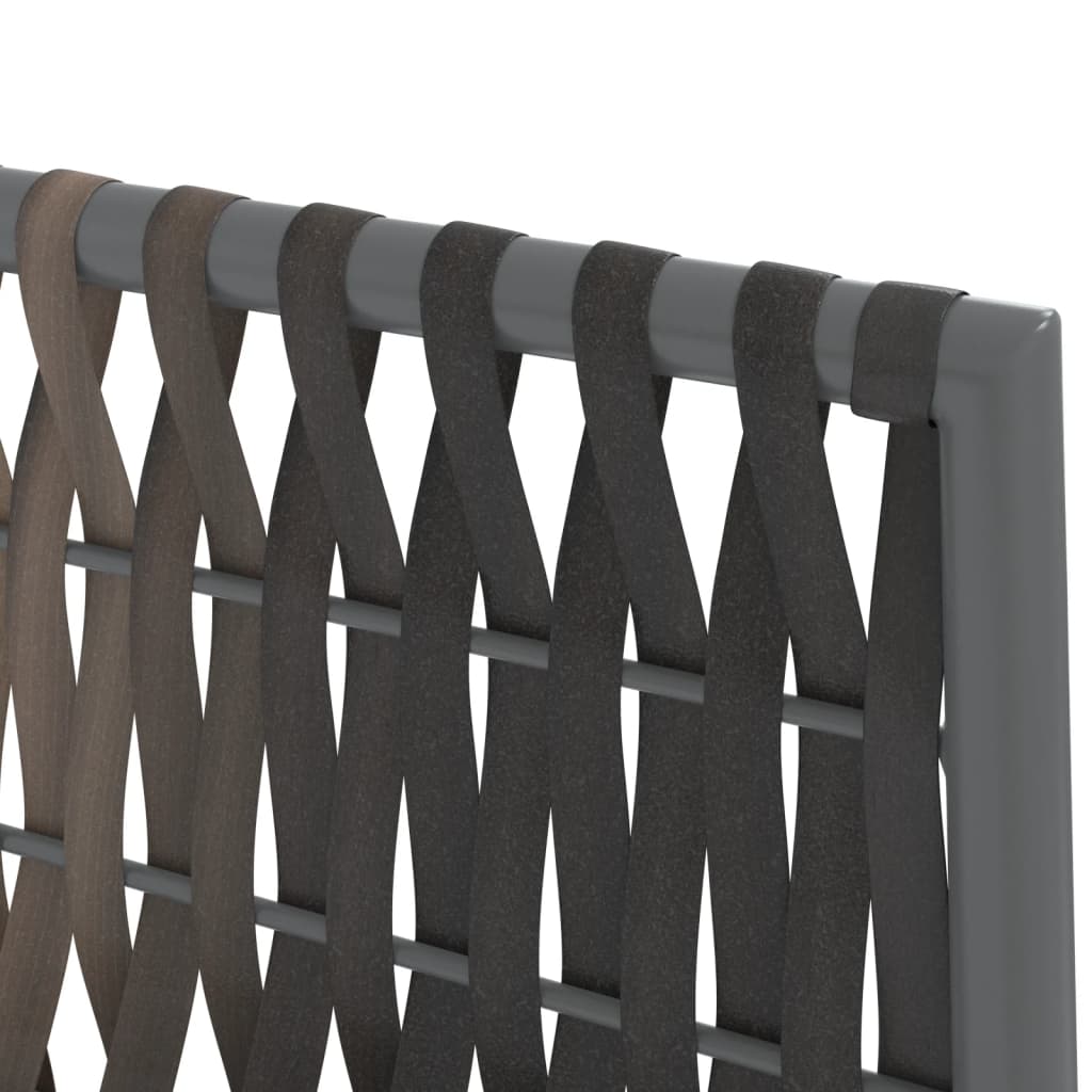4 db barna polyrattan kerti szék párnával 54x61x83 cm