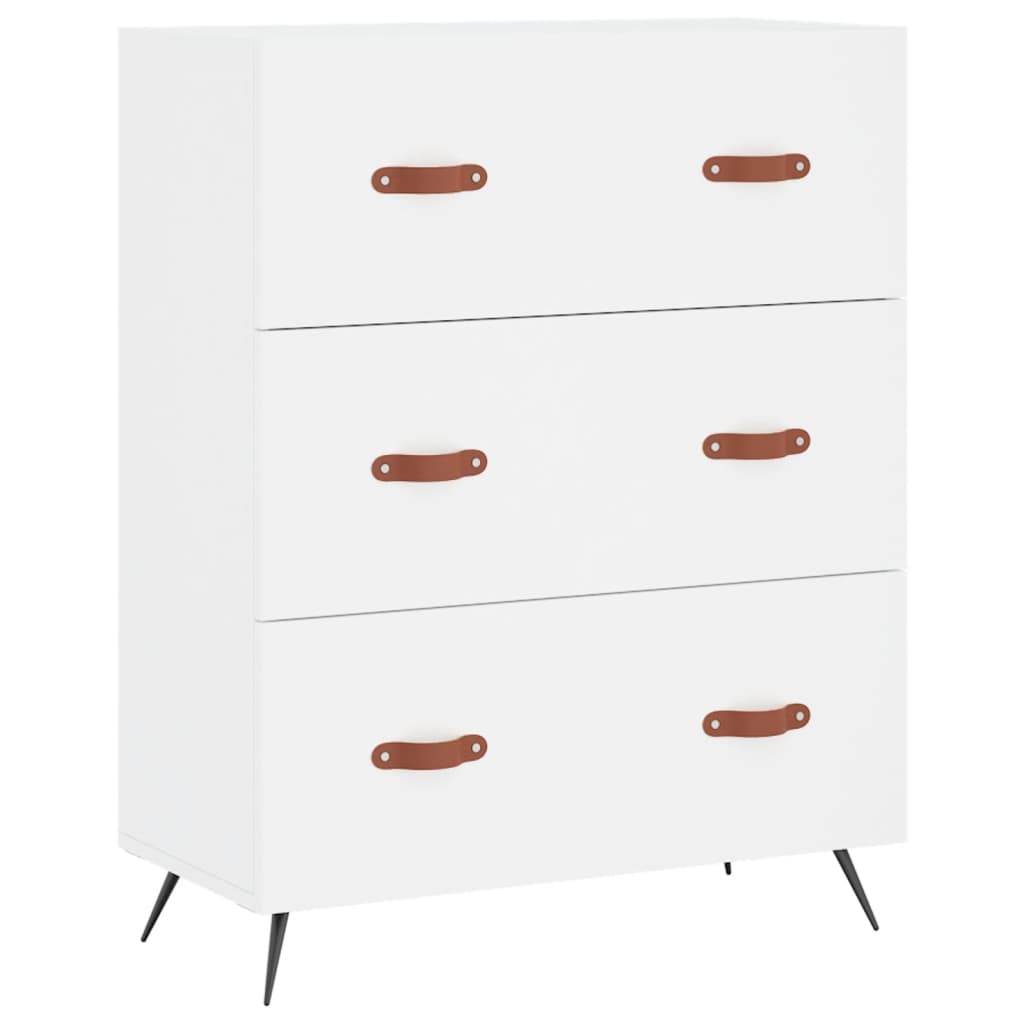 Fehér műfa komód 69,5 x 34 x 90 cm Fehér műfa komód 69,5 x 34 x 90 cm