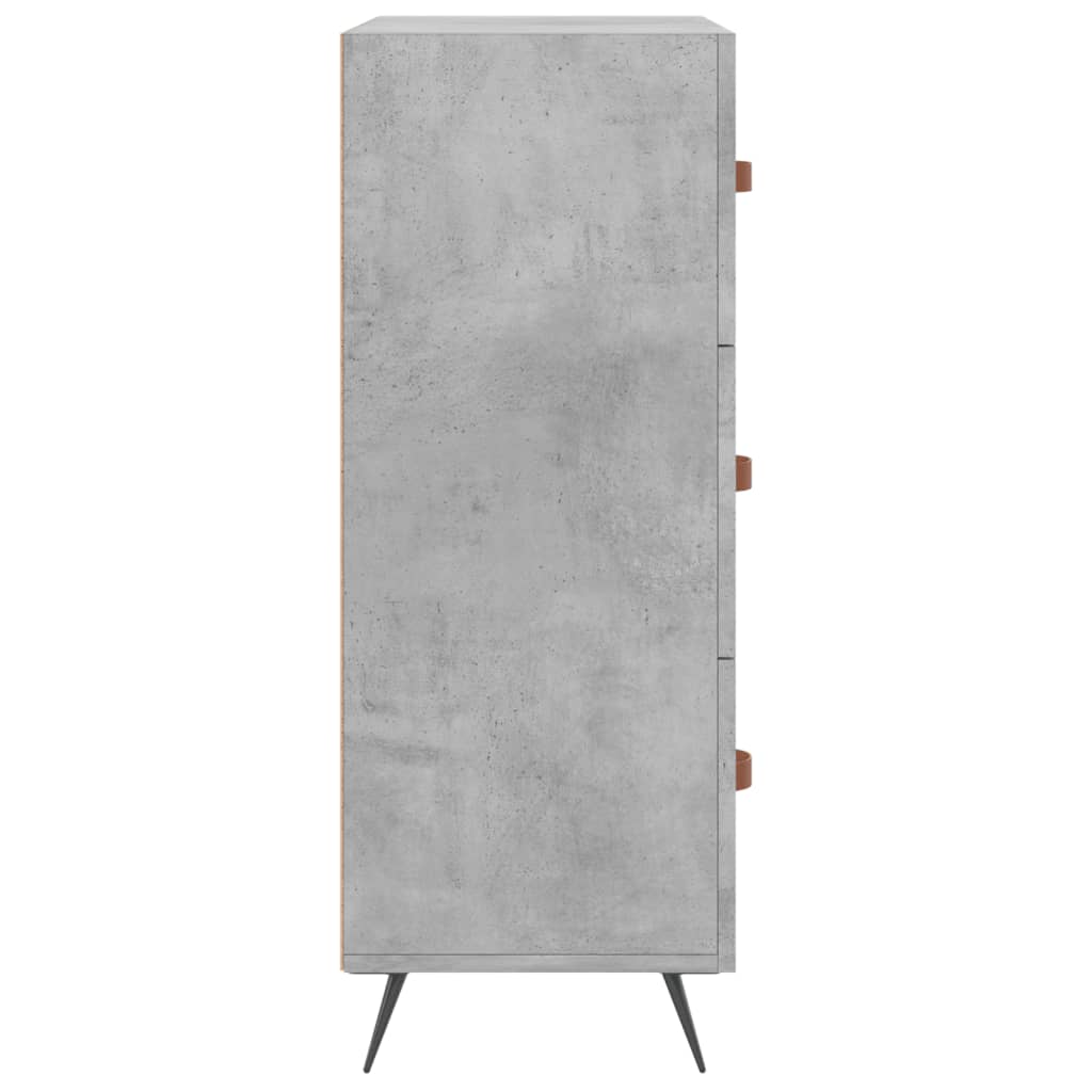 Betonszürke műfa komód 69,5 x 34 x 90 cm Betonszürke műfa komód 69,5 x 34 x 90 cm