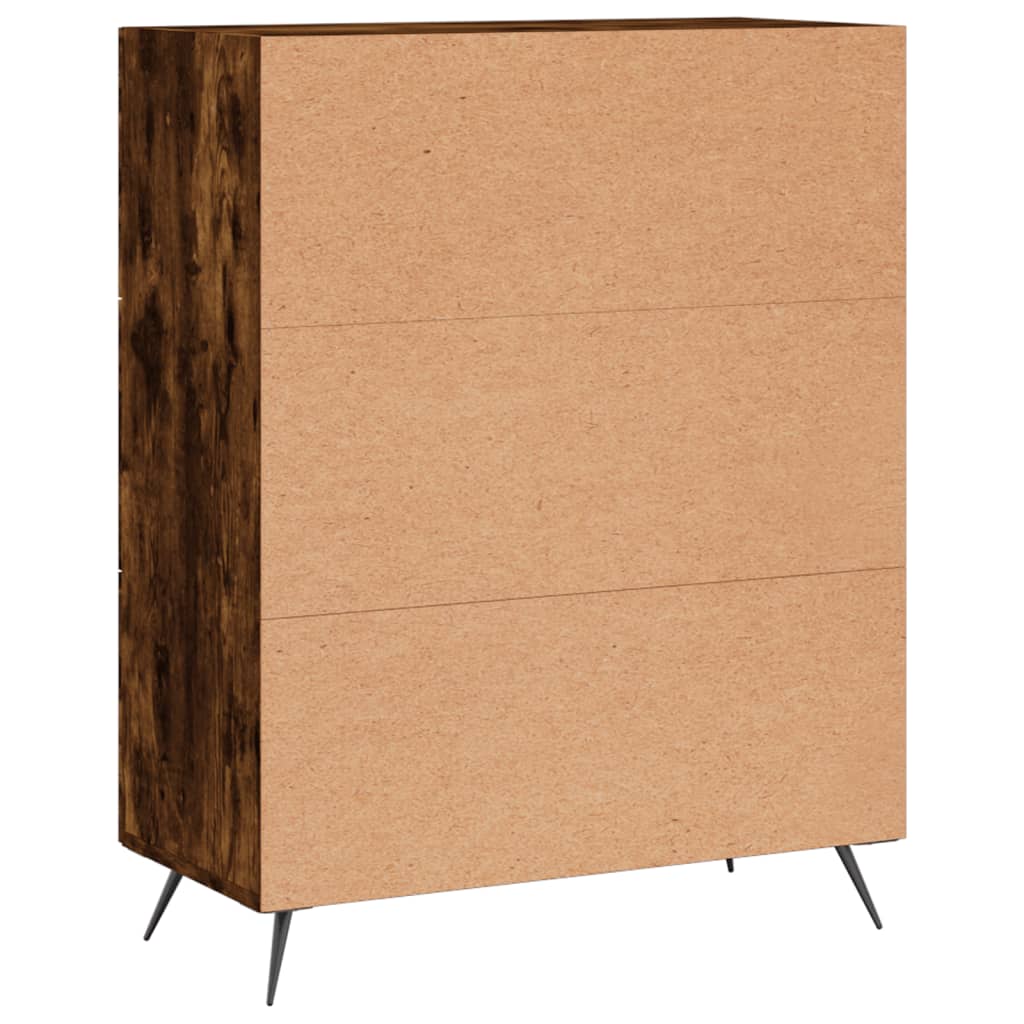 Füstös tölgyszínű szerelt fa komód 69,5 x 34 x 90 cm Füstös tölgyszínű szerelt fa komód 69,5 x 34 x 90 cm
