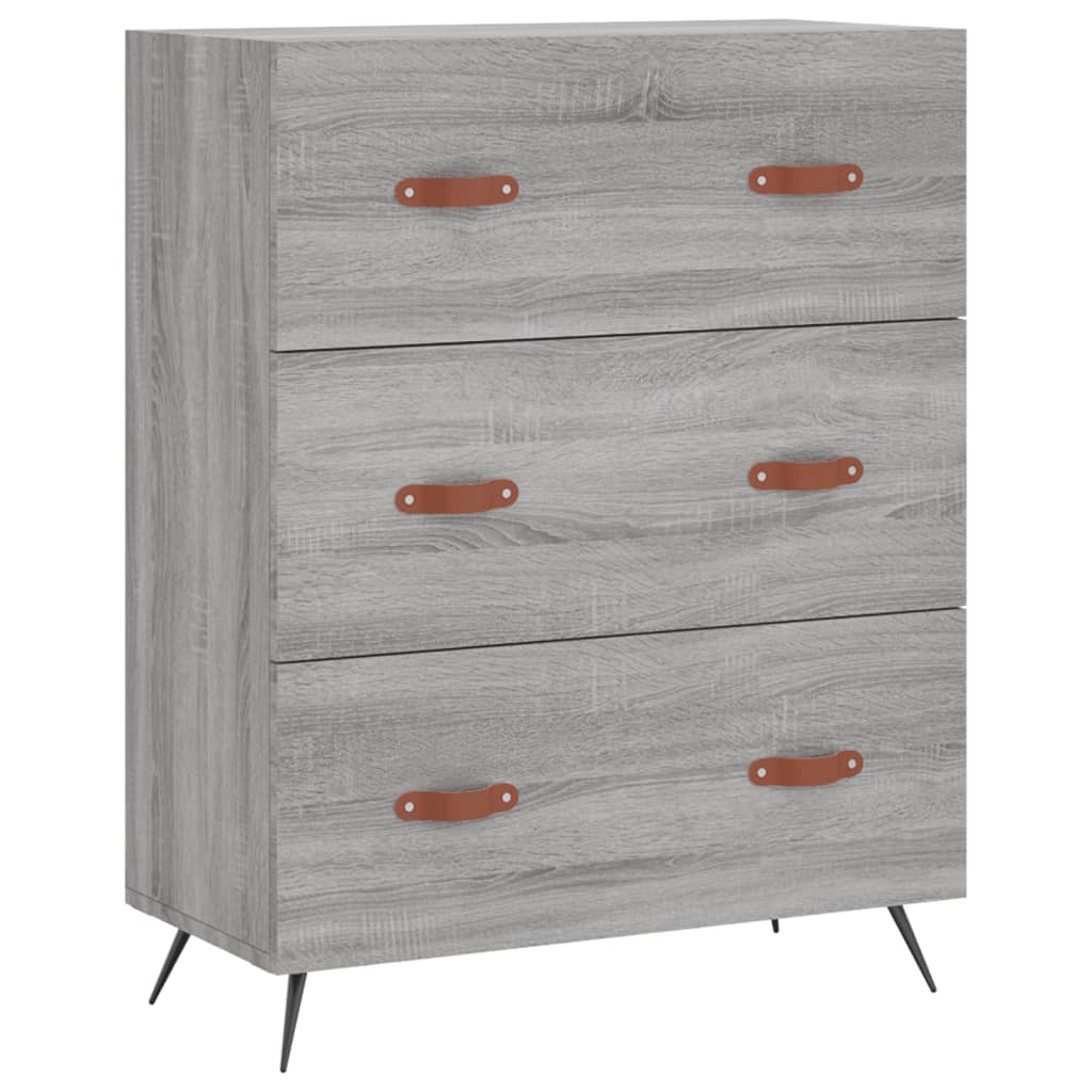 Szürke sonoma színű műfa komód 69,5 x 34 x 90 cm Szürke sonoma színű műfa komód 69,5 x 34 x 90 cm
