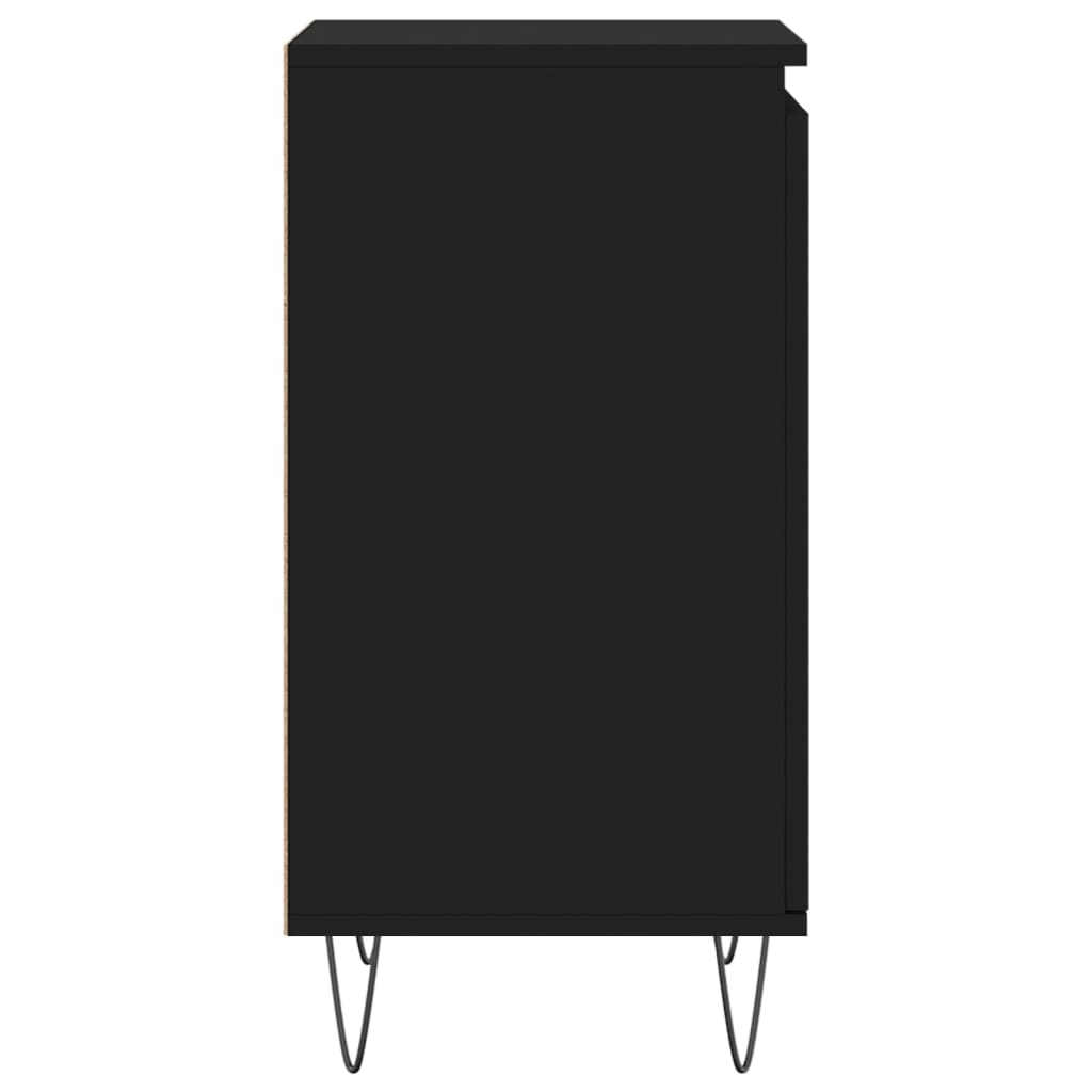 2 db fekete műfa tálalószekrény 40 x 35 x 70 cm