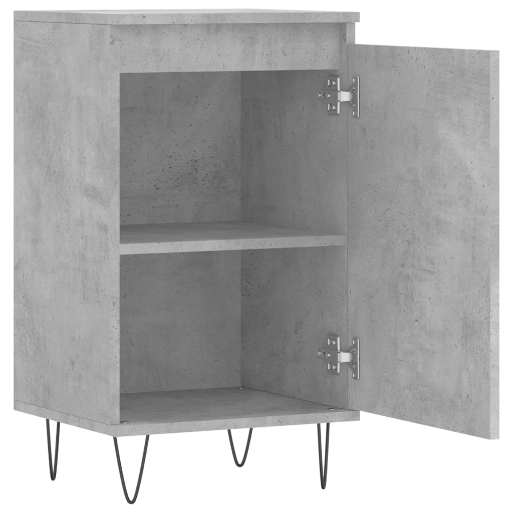 2 db betonszürke műfa tálalószekrény 40 x 35 x 70 cm