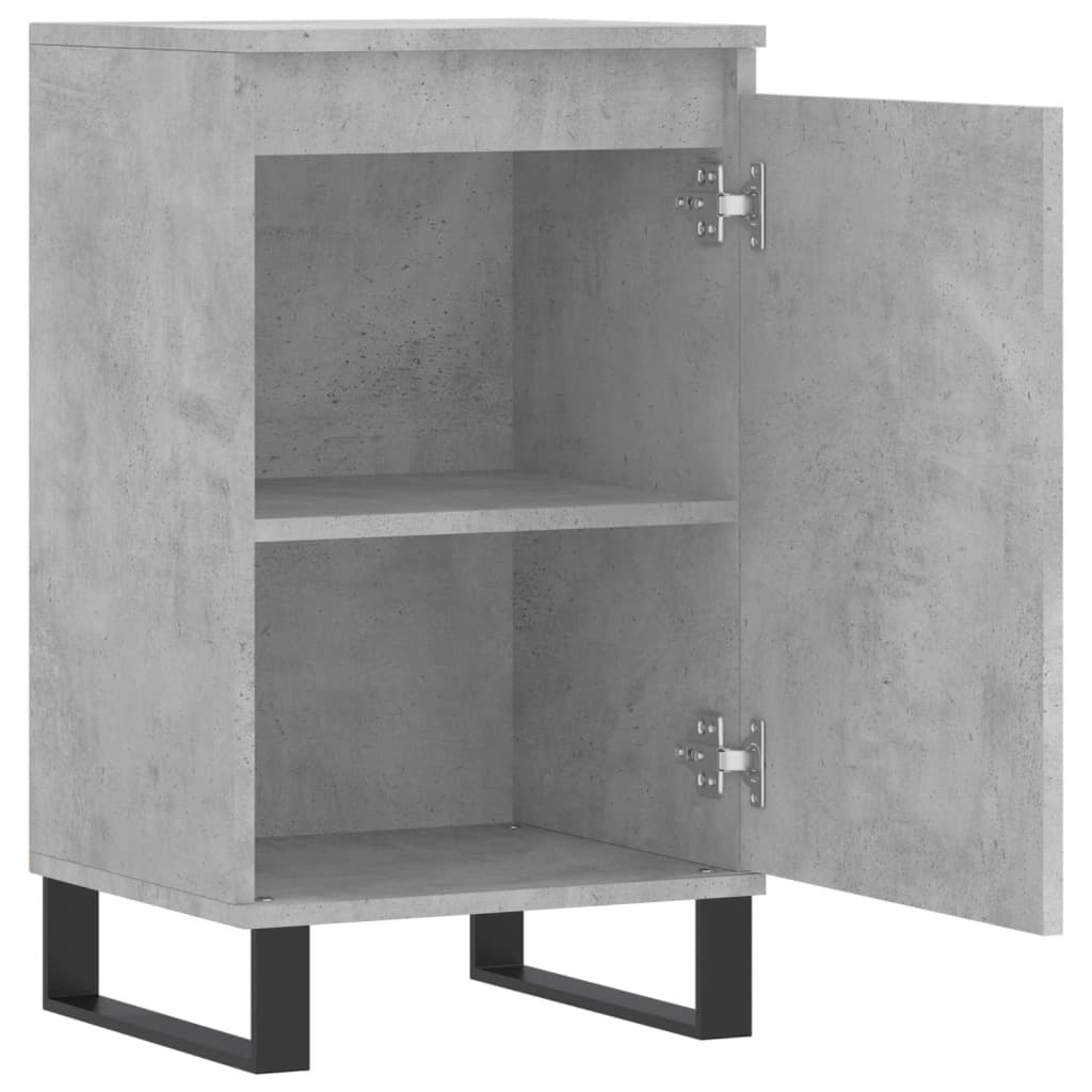 2 db betonszürke műfa tálalószekrény 40 x 35 x 70 cm