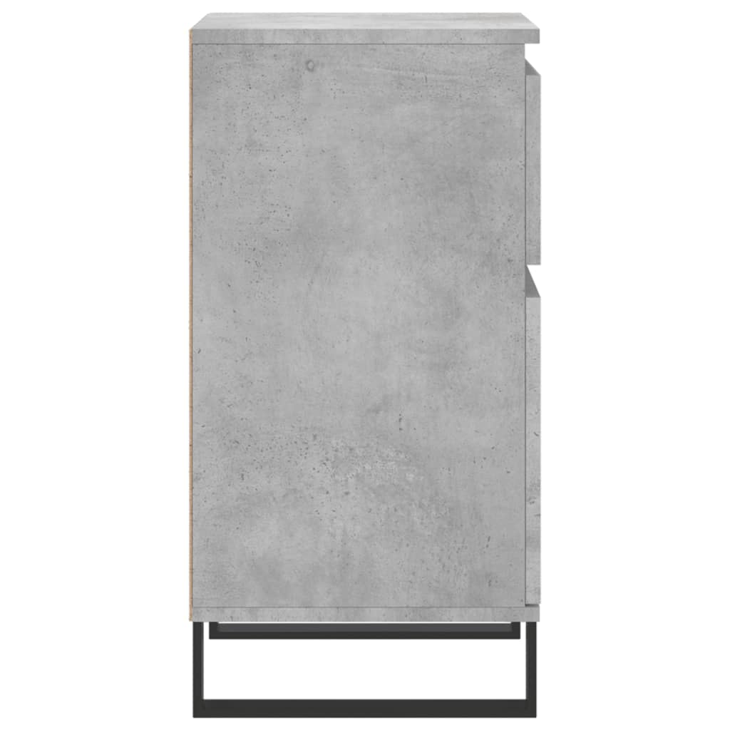 2 db betonszürke műfa tálalószekrény 40 x 35 x 70 cm