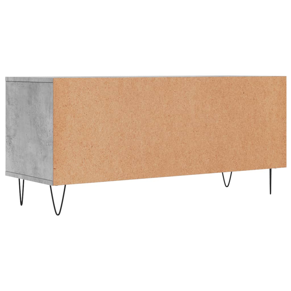 Betonszürke szerelt fa tv-szekrény 100x34,5x44,5 cm