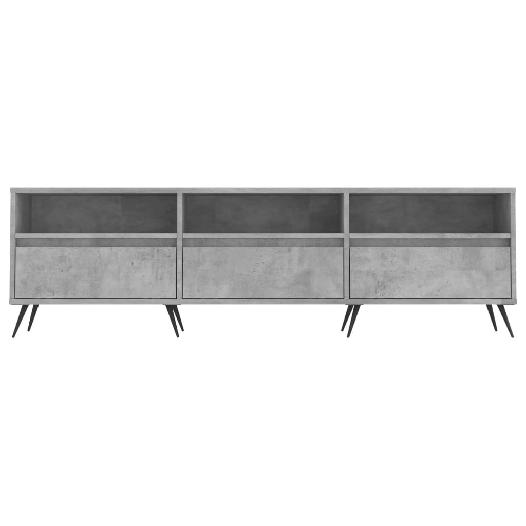 Betonszürke szerelt fa tv-szekrény 150x30x44,5 cm Betonszürke szerelt fa tv-szekrény 150x30x44,5 cm