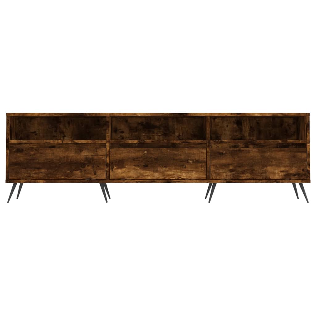 Füstös tölgyszínű szerelt fa tv-szekrény 150x30x44,5 cm Füstös tölgyszínű szerelt fa tv-szekrény 150x30x44,5 cm