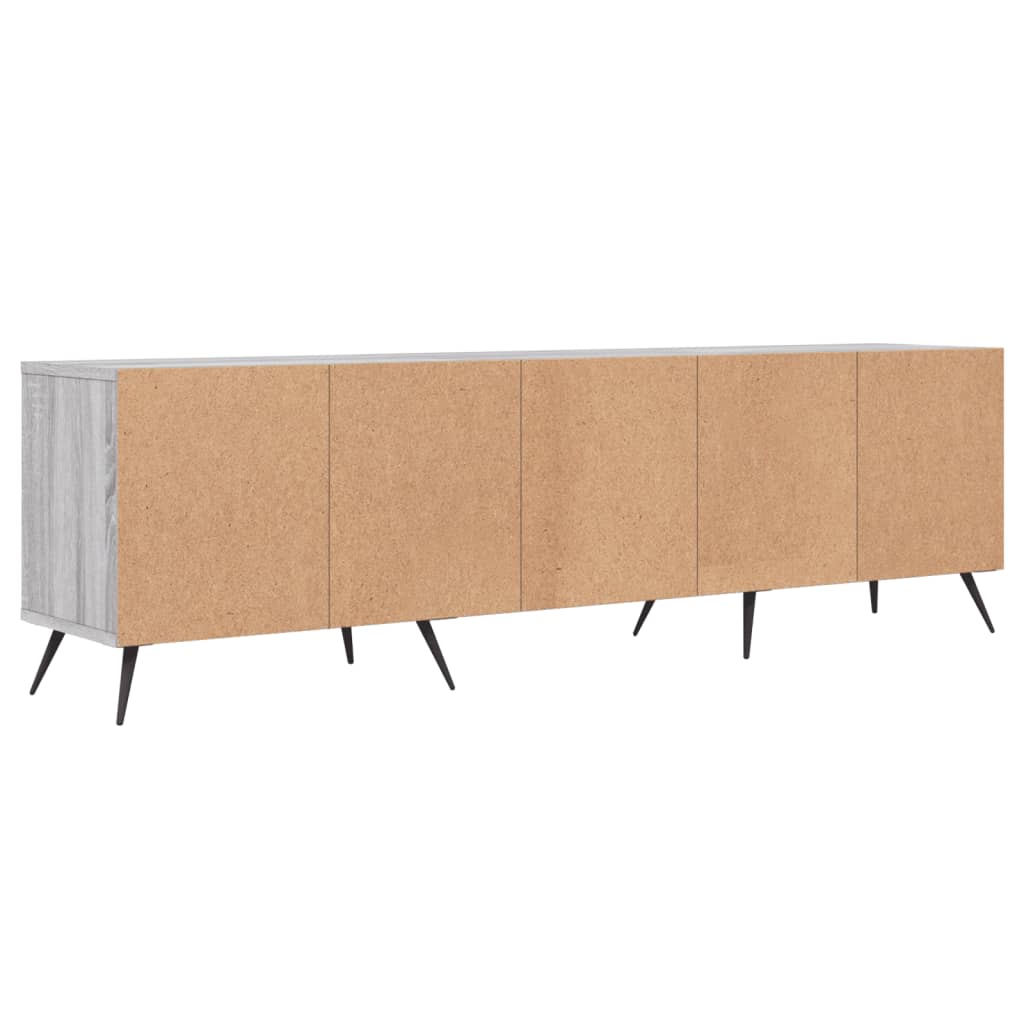 Szürke sonoma színű szerelt fa tv-szekrény 150x30x44,5 cm Szürke sonoma színű szerelt fa tv-szekrény 150x30x44,5 cm