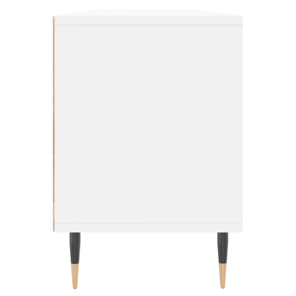 Fehér szerelt fa tv-szekrény 150 x 30 x 44,5 cm Fehér szerelt fa tv-szekrény 150 x 30 x 44,5 cm