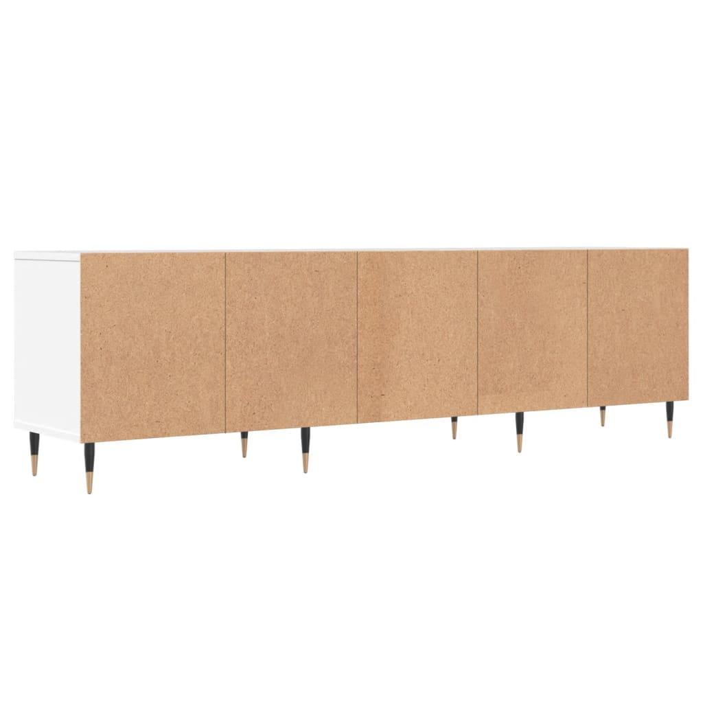 Fehér szerelt fa tv-szekrény 150 x 30 x 44,5 cm Fehér szerelt fa tv-szekrény 150 x 30 x 44,5 cm