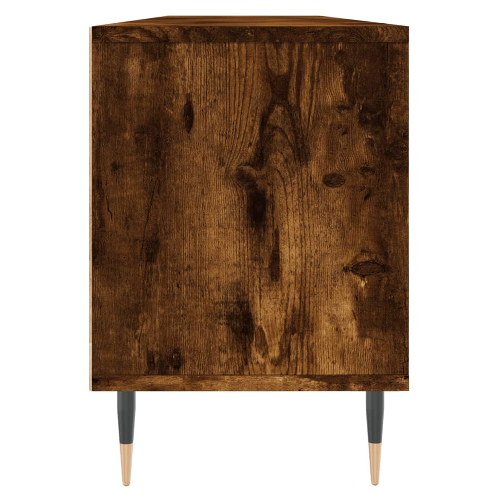 Füstös tölgyszínű szerelt fa tv-szekrény 150x30x44,5 cm